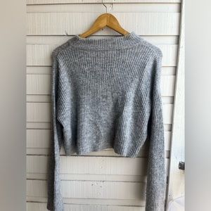 Cozy Grey Divided Sweater
